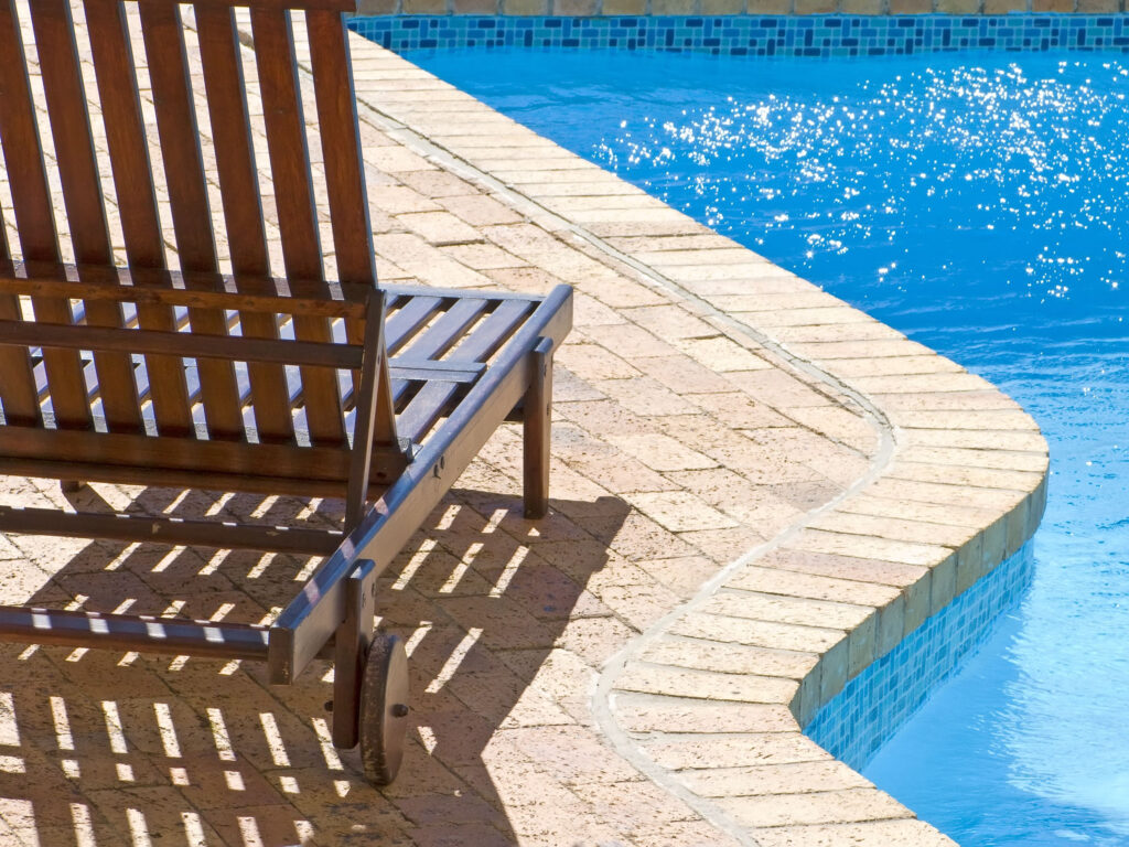 Flagstone pool decks