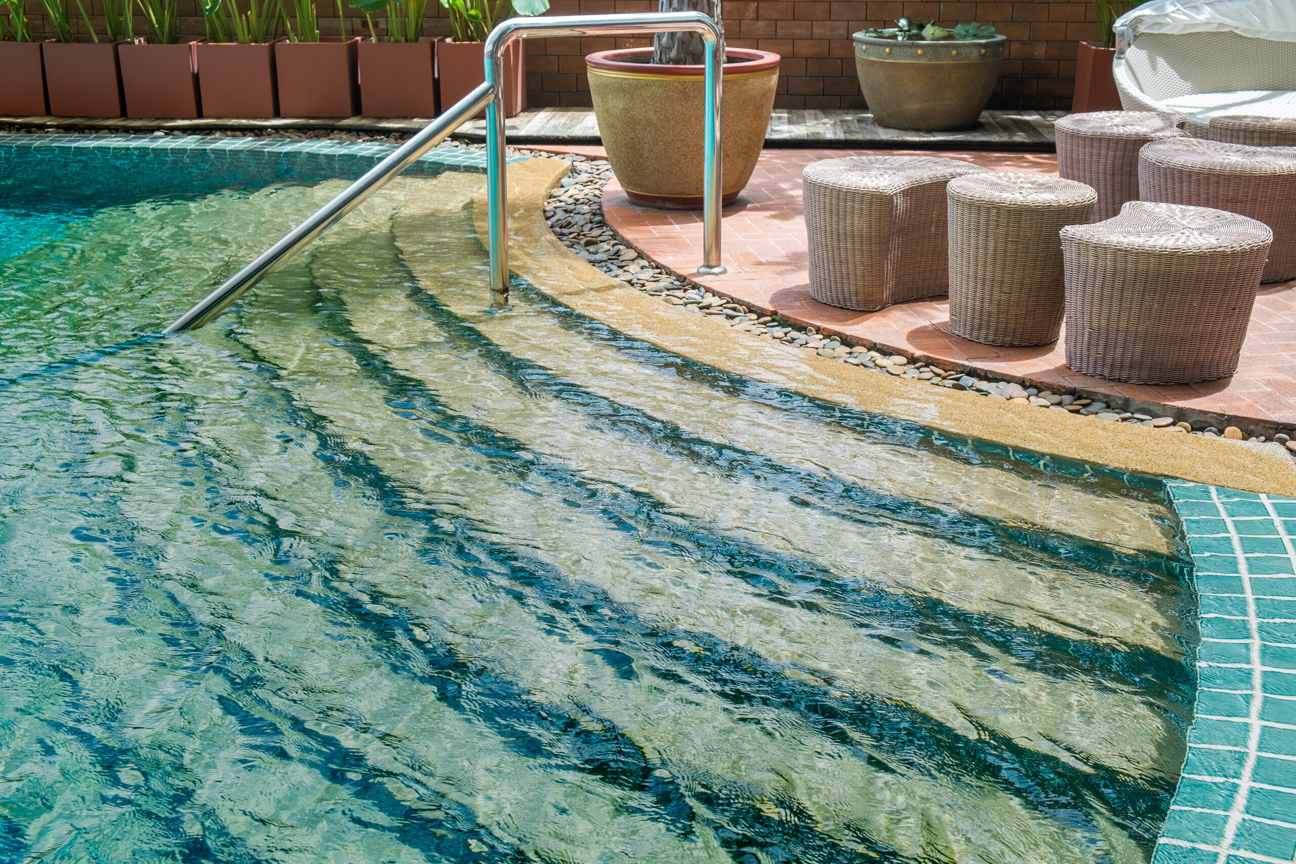 Travertine Pool Deck